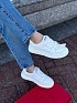 Женские кожаные кроссовки Valentino Freedots - White