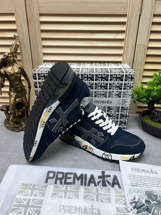 Комбинированные кроссовки Premiata Mick - Navy
