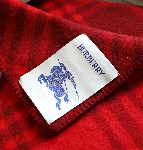 Шарф Burberry Check premium 182x30 см - Red   