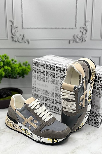 Замшевые кроссовки Premiata Mick - Beige   