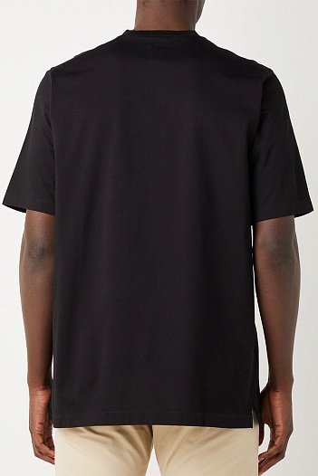 Чёрная оверсайз футболка Dsquared2 Squat   