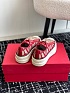 Женские кеды Valentino Toile Iconographe premium - Red