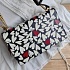 Женская кожаная сумка Love 21x12 см