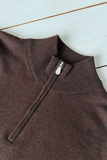 Кашемировый свитер Brunello Cucinelli Premium - Brown   