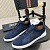 Мужские кроссовки Zegna Triple Stitch Alligator - Navy