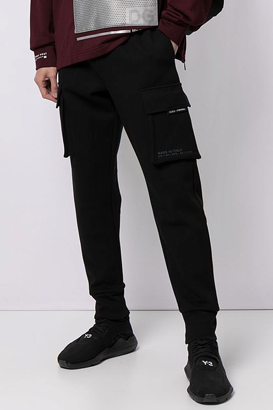 Мужские чёрные джоггеры Dolce&Gabbana cargo-pocket
