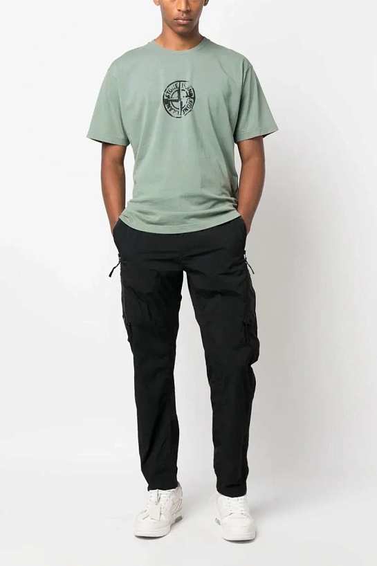 Мужская футболка Stone Island compass-print - Green