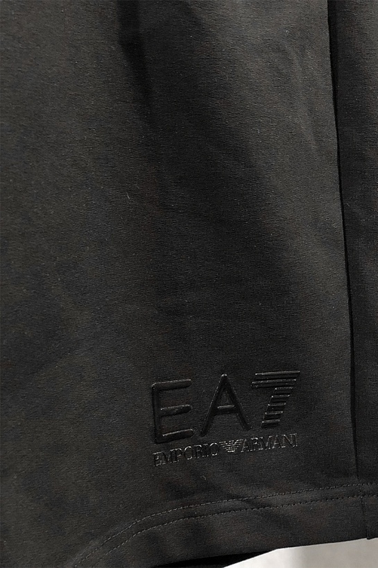 Мужские чёрные шорты Emporio Armani 7