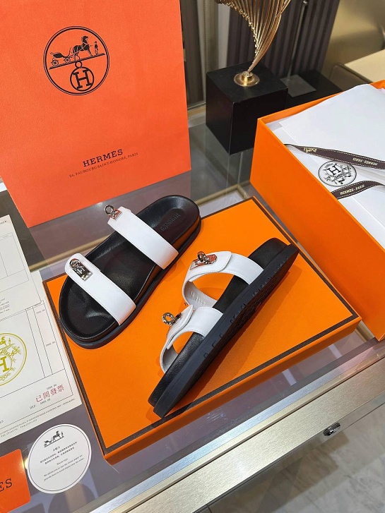 Женские шлёпанцы Hermes Chypre premium