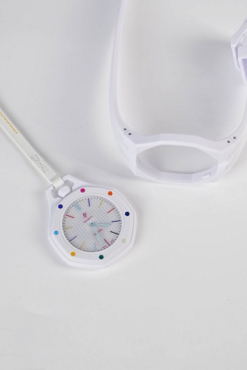 Часы Audemars Piguet x Swatch "Royal Pop" Huit Blanc premium   
