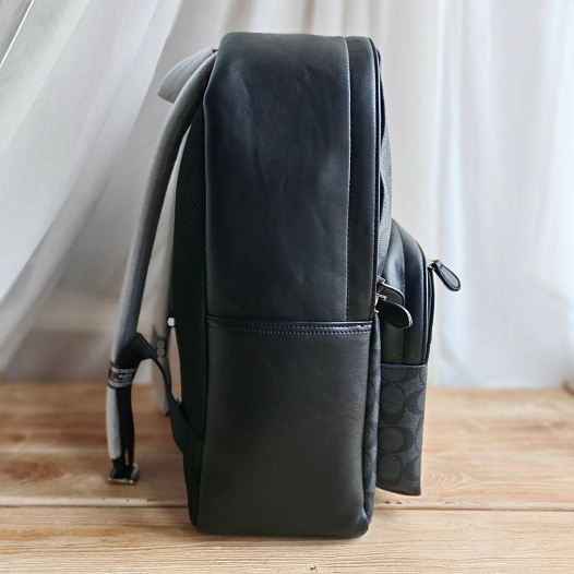 Кожаный рюкзак Coach monogram 39x30 см   