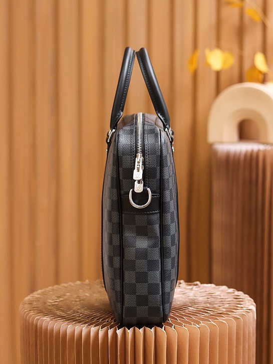 Кожаный портфель Louis Vuitton premium 35x27x6 см