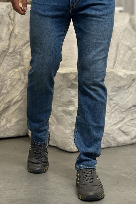 Кожаные кроссовки с мехом Premiata low-top - Grey