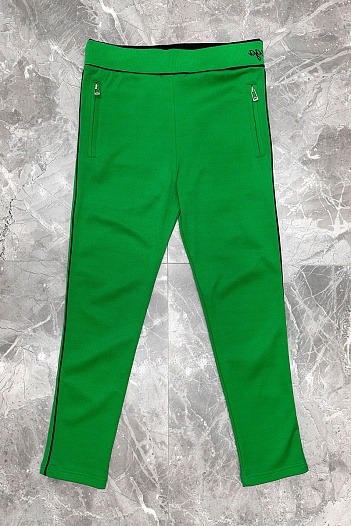 Мужские штаны Bottega Veneta зелёного цвета   