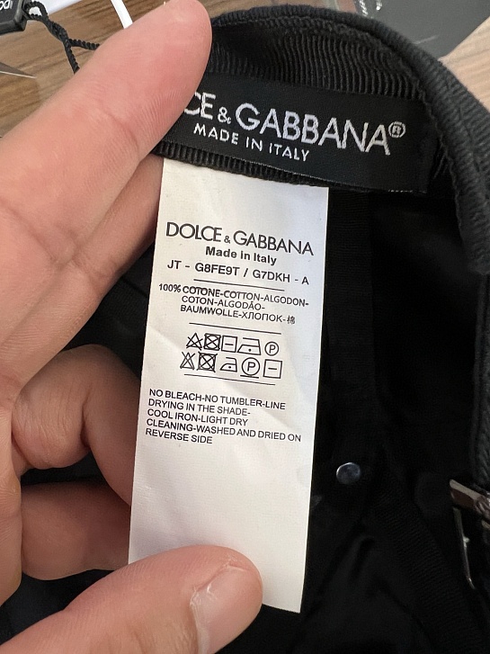 Бейсболка чёрного цвета Dolce & Gabbana logo-embroidered