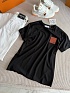 Женская чёрная футболка Loewe premium