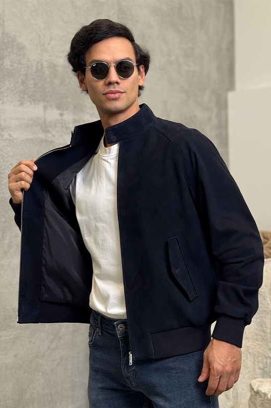 Мужская кожаная куртка Prada premium