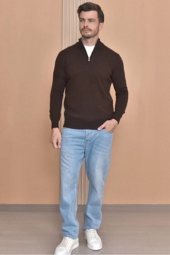 Кашемировый свитер Brunello Cucinelli Premium - Brown   