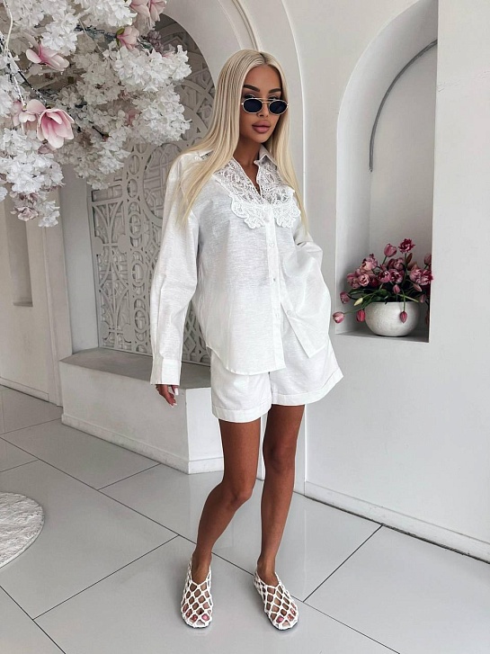 Женский костюм Zimmermann белого цвета