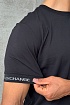 Футболка чёрного цвета Armani Exchange logo-tape