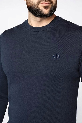 Мужская тёмно-синяя кофта Armani Exchange   