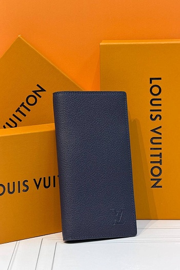 Кожаный бумажник Louis Vuitton Brazza premium 10x19x2 см   