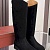 Женские замшевые сапоги Loro Piana premium - Black