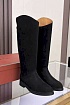 Женские замшевые сапоги Loro Piana premium - Black