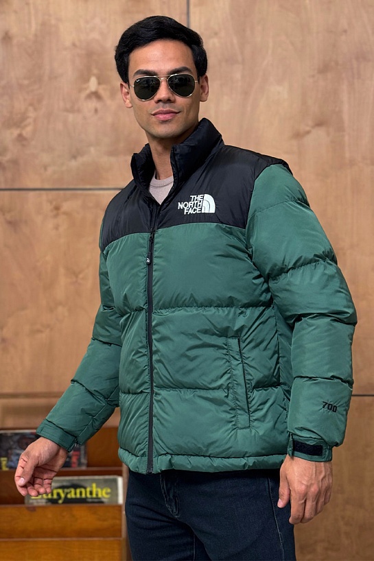 Зелёный пуховик The North Face 1996 Retro Nuptse