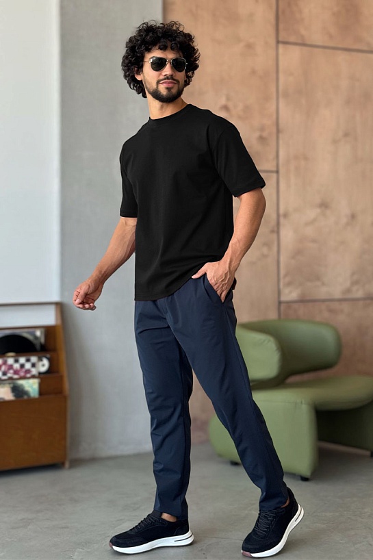 Мужская чёрная футболка Y-3 Yohji Yamamoto