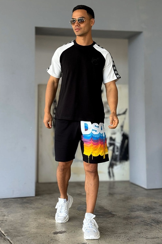 Мужская футболка Moncler чёрного цвета