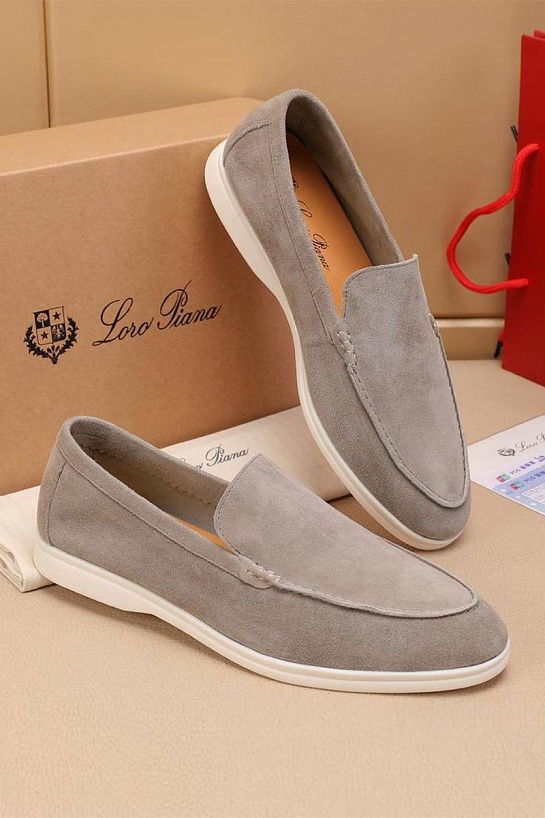 Мужские замшевые лоферы Loro Piana Summer Walk
