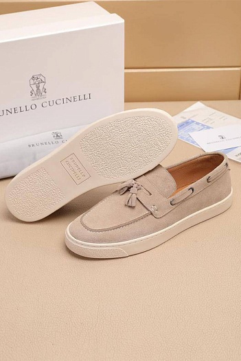 Мужские замшевые лоферы Brunello Cucinelli   