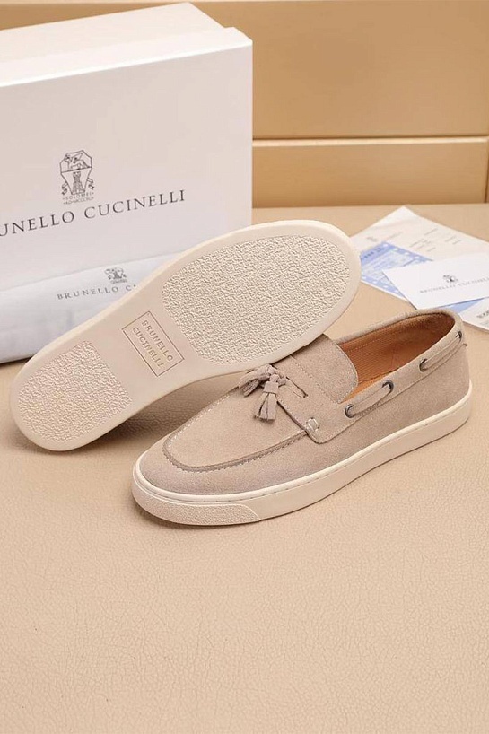 Мужские замшевые лоферы Brunello Cucinelli