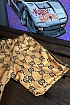 Мужские шорты жёлтого цвета Gucci GG jacquard