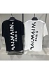 Футболка белого цвета Balmain Paris logo-print