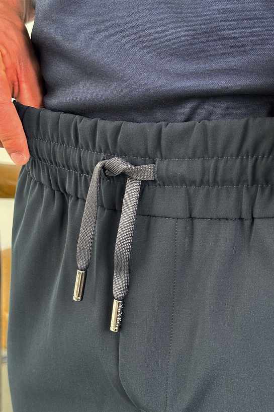 Мужские тёмно-синие штаны Prada