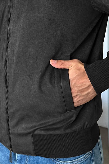 Мужской серый бомбер Loro Piana   