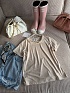 Женская бежевая футболка Chanel premium