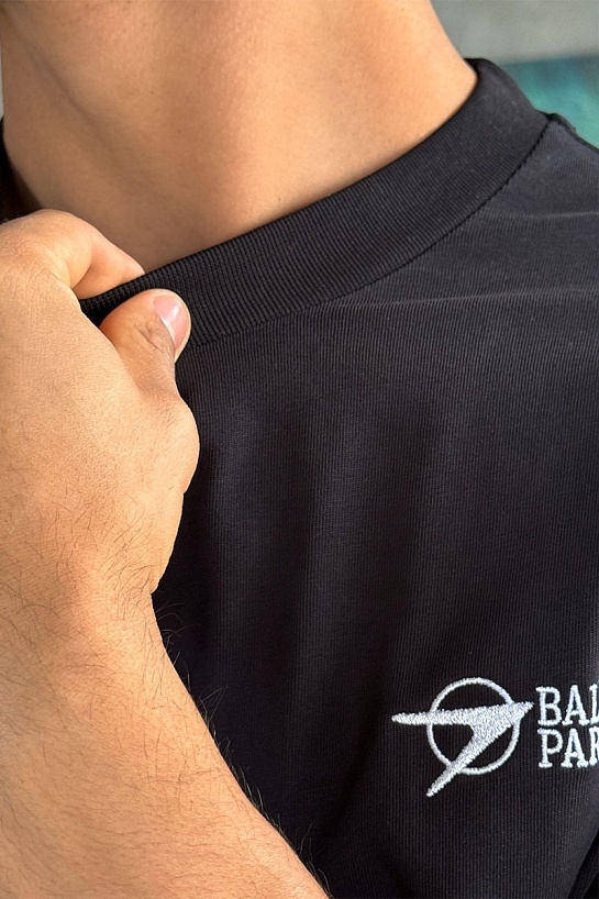 Оверсайз футболка Balenciaga Paris - Black