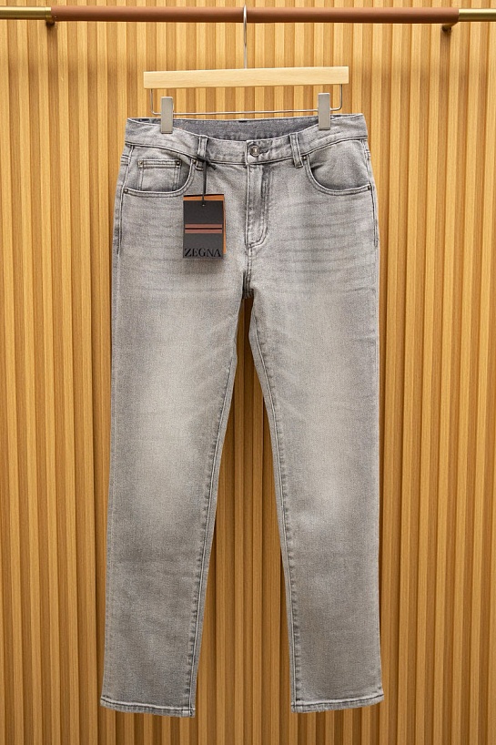 Мужские джинсы серого цвета Zegna Premium