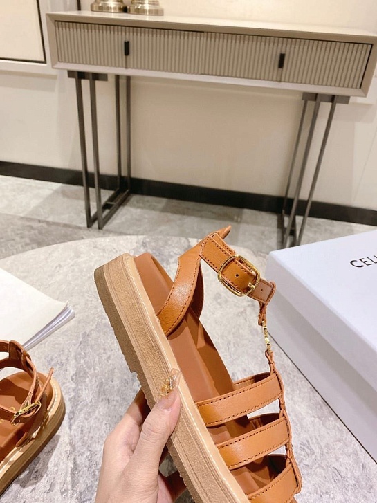 Женские сандалии Celine Premium - Brown