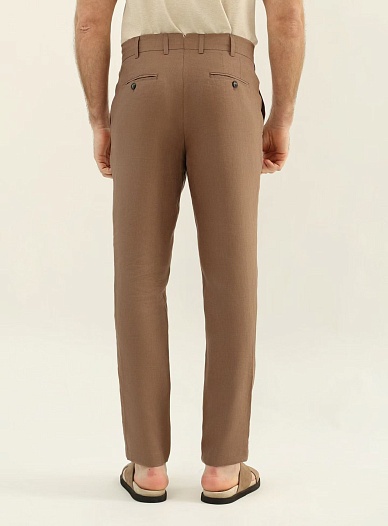 Мужские коричневые брюки Loro Piana premium   