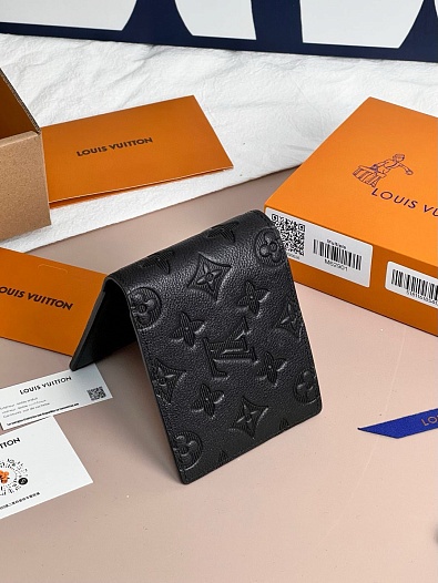Кожаный кошелёк Louis Vuitton Premium 11x9x2 см   