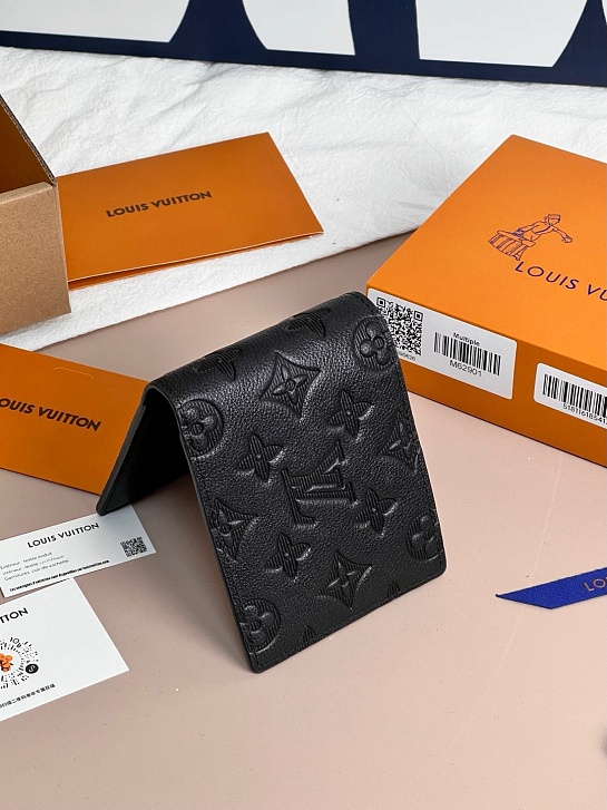 Кожаный кошелёк Louis Vuitton Premium 11x9x2 см