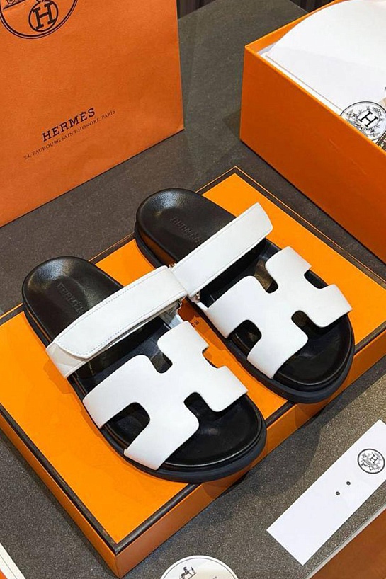 Женские кожаные сандалии Hermes Chypre