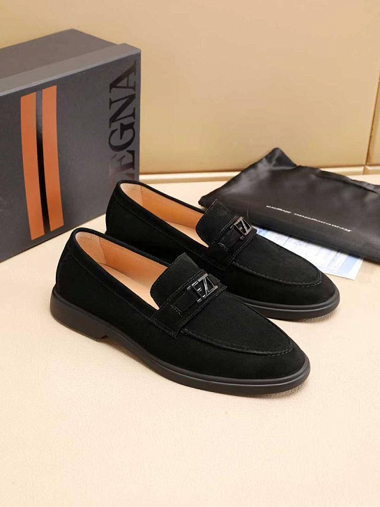 Мужские замшевые лоферы Ermenegildo Zegna