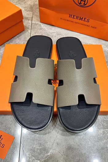 Мужские шлёпанцы Hermes Izmir - Beige   