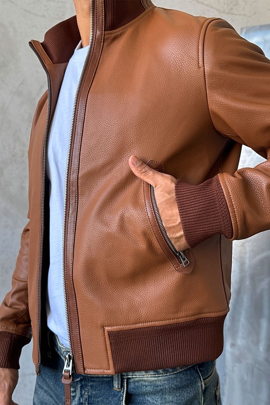 Мужская кожаная куртка Tom Ford Premium