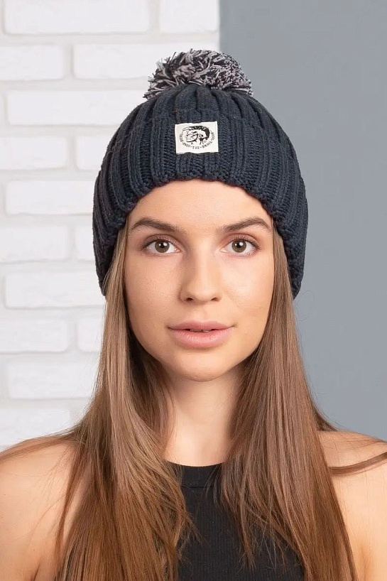 Шапка Diesel logo-patch - Navy